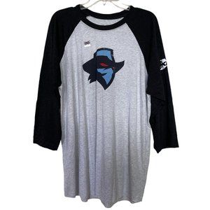 XFL‎ T Shirt Mens Size Medium M Dallas Arlington Renegades Gray Black Football